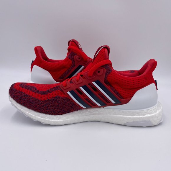 Adidas Ultraboost 2.0 DNA X PE Red Mens Shoes - Picture 2 of 8